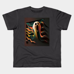 ai with me and the scream - halloween t-shirt Kids T-Shirt